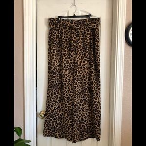 torrid size 2 leopard print wide leg pants